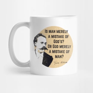 Nietzsche - God question Quote Mug